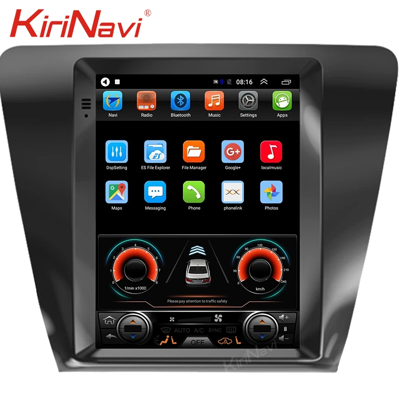 Автомагнитола KiriNavi 10 4 ''с вертикальным экраном в стиле Telsa Android мультимедийный