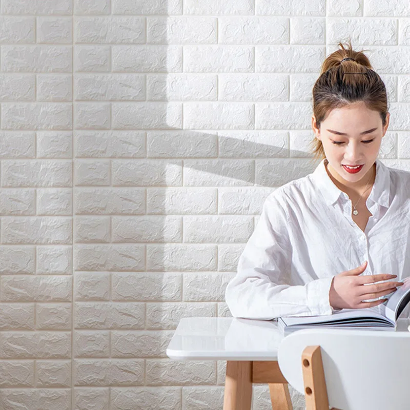 Самоклеящиеся 3D обои объемные настенные наклейки теплые украшения для спальни