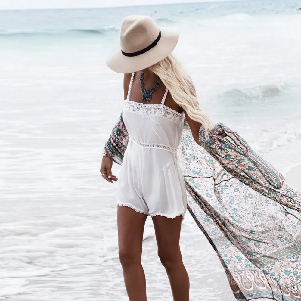 Женские шифоновые блузки с цветочным принтом Свободный кардиган-кимоно шалью