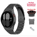 Ремешок изогнутый из нержавеющей стали для Samsung Galaxy Watch 4 Classic 4642 мм, металлический браслет для наручных часов 4 4440 мм, быстросъемный браслет