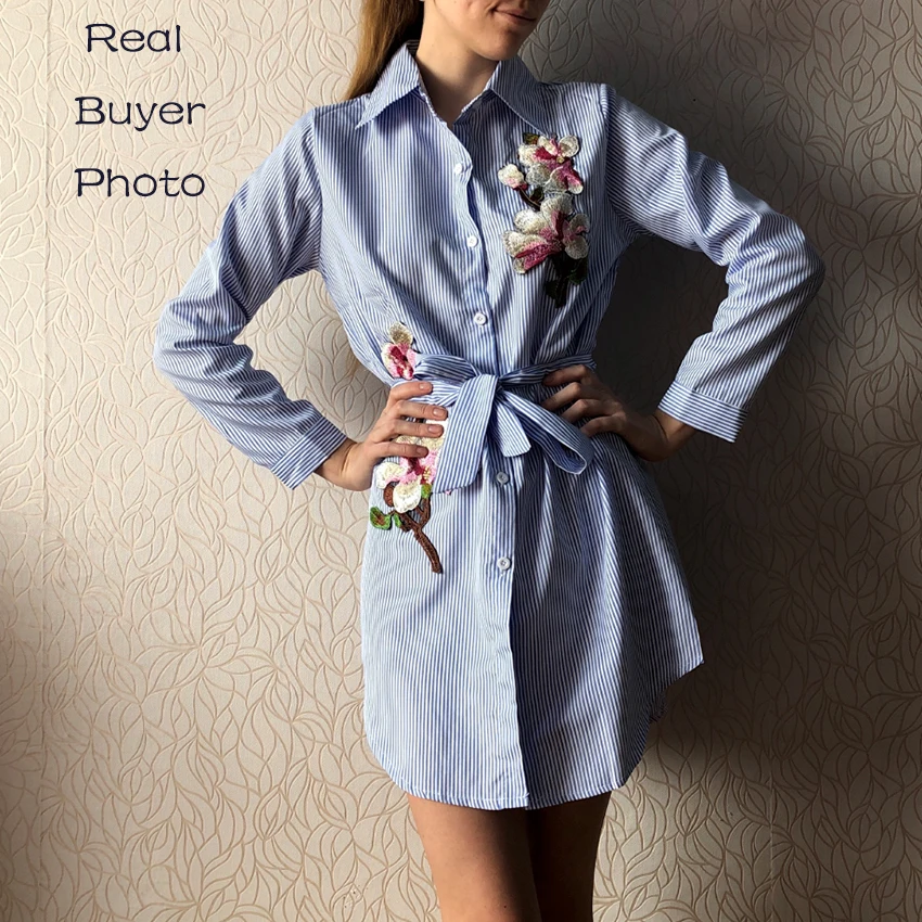 Женское платье-рубашка с принтом элегантное облегающее дышащее платье длинным