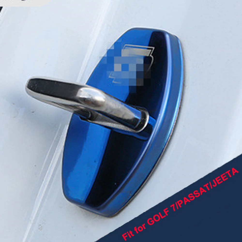 Автомобильный Стайлинг дверной замок крышка для V. w Polo Golf 7 6 5 Passat B5 B6 B7 B8 CC Polo Tiguan R. Line автомобильные аксессуары
