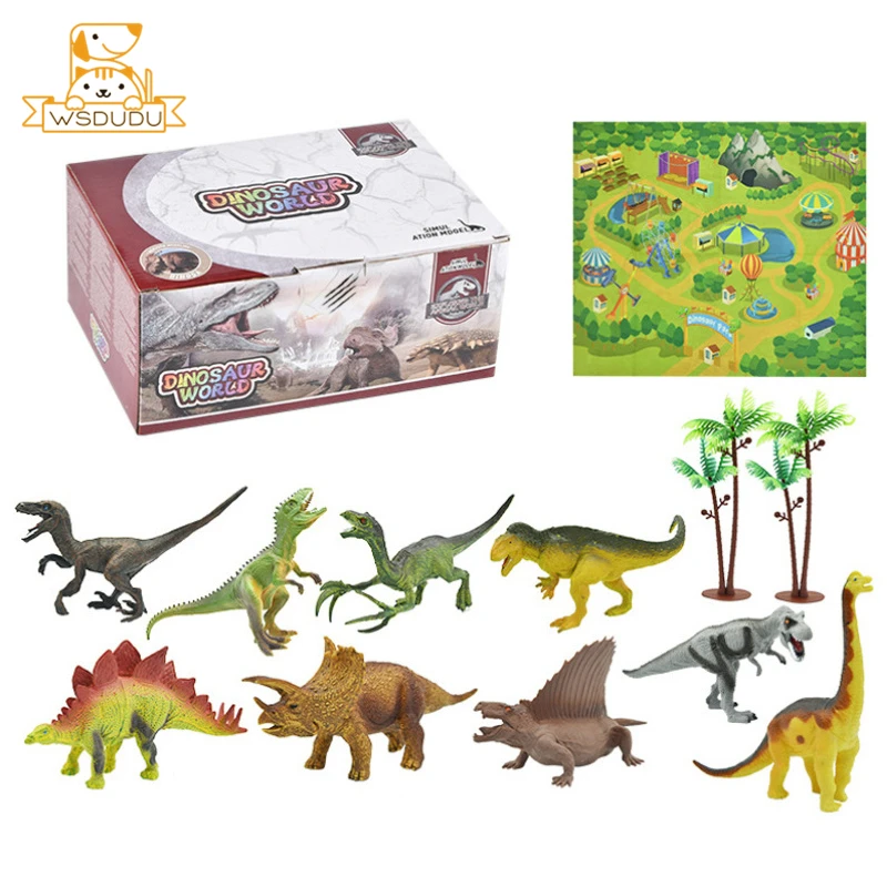 Набор динозавров мир животные игровые коврики для младенцев детская игровая