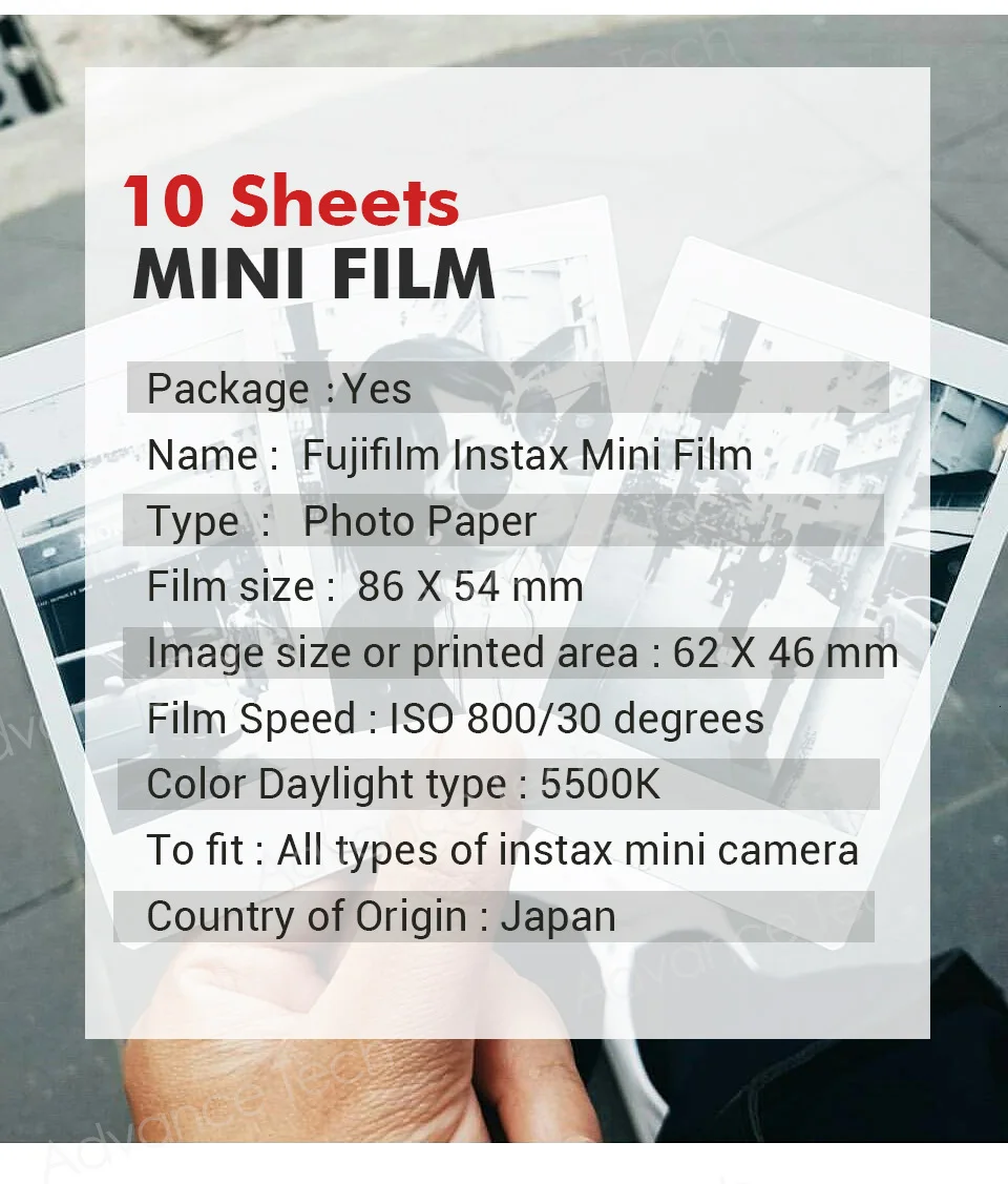 Fujifilm Fuji Instax Mini 8 пленка 10 листов для 70 50s 7s 90 25 поделиться SP-1 камеры моментальной печати Новое поступление