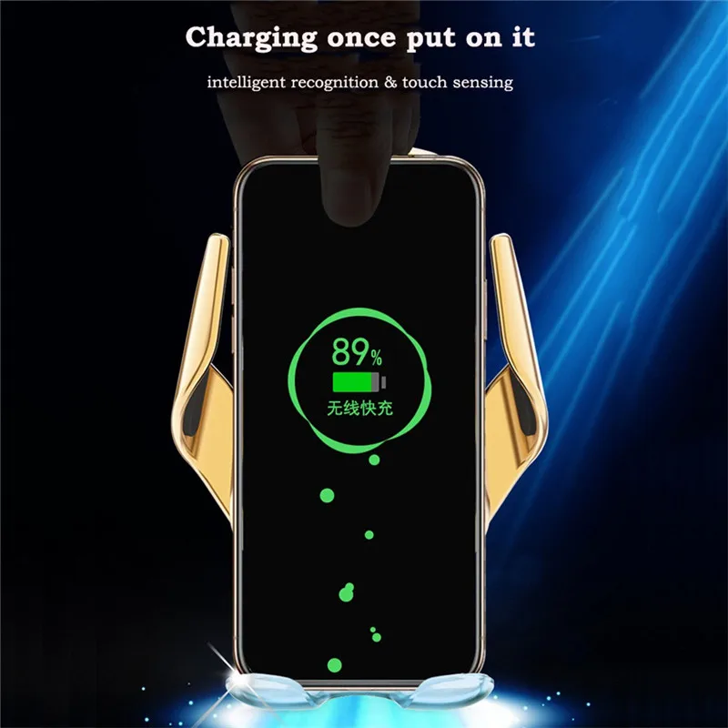 Автомобильный держатель для телефона с автоматическим зажимом быстрая