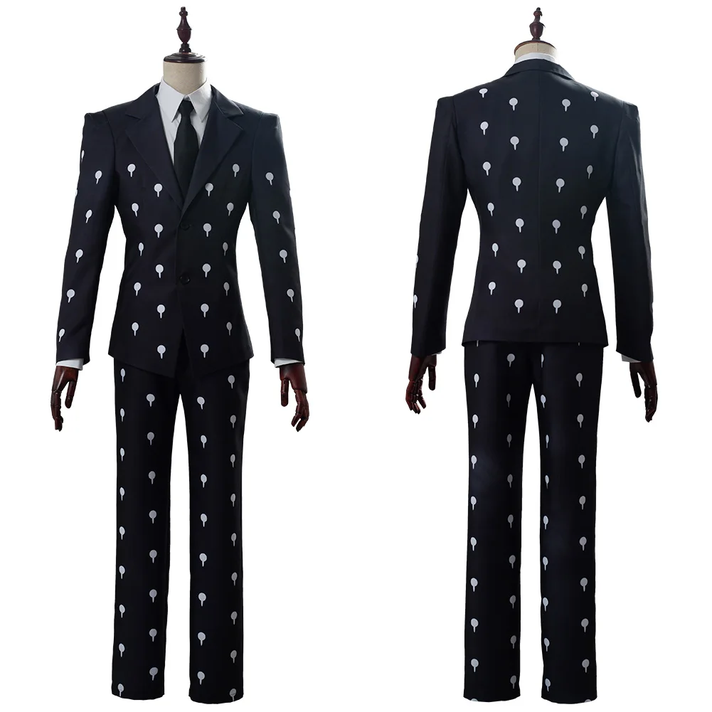 JoJo‘s Bizarre Adventure Golden Wind Cosplay Costume Bruno Bucciarati Slim Fit Funeral Suit Uniform | Тематическая одежда и