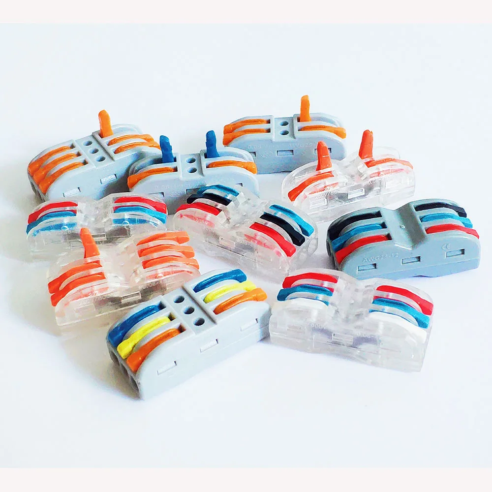 Красные соединители для проводов 412 подключаемый электрический соединитель