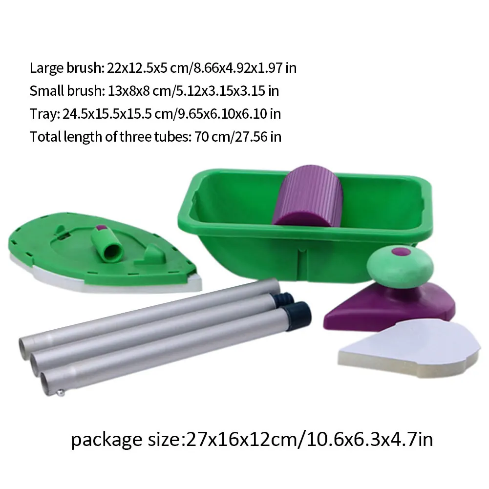 

Paint Roller Tray Sponge Pads Kits Household Painting Brush Wall Decorative Hand Tools Home Room Diy Hand Tool Set Hand Roller