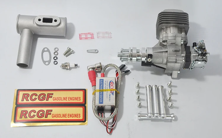 RCGF 32cc бензиновый/бензиновый двигатель для RC Airplanefor RC самолет два штриха одноцилиндровый боковой выхлопной натуральный воздух