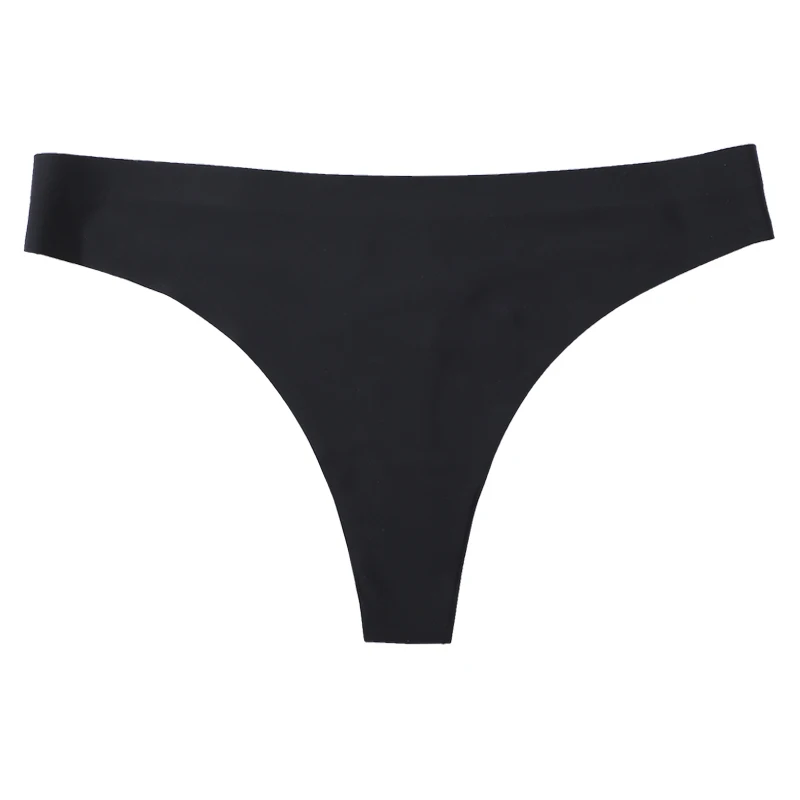 

3pcs Seamless Underwear Panties Thong Sexy String Intimate Super Thin pure cotton Solid color Low-rise Underpants