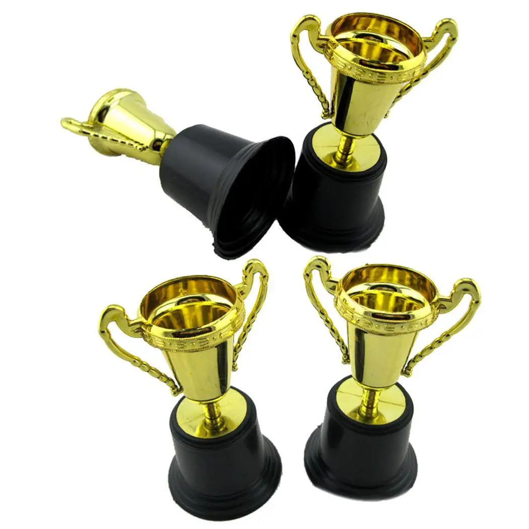 Забавный креативный детский пластиковый золотой трофей обучающий реквизит
