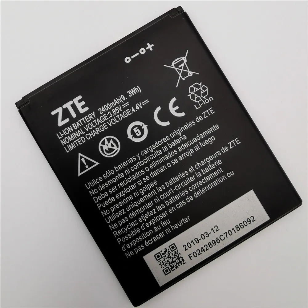 100% реальная батарея 2400 мАч Li3824T44P4h716043 для ZTE Blade A520 A521 BA520 Высококачественная +