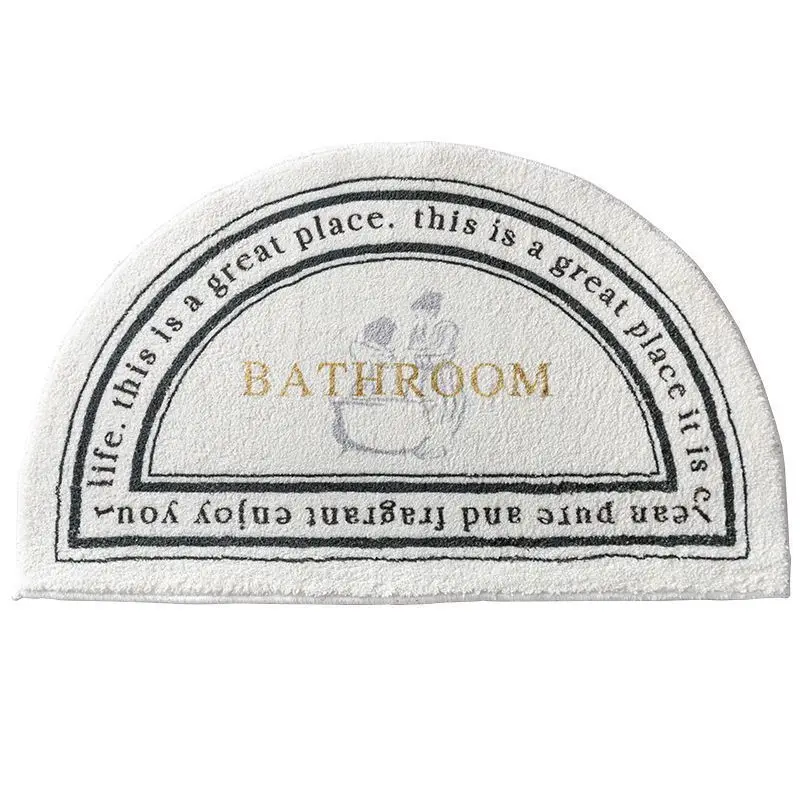 Elegant Bathroom Decoration Carpet Absorbent and Non-slip Home and Kitchen Products Rug Soft Cake Velvet Floor Mat Pad enlarge