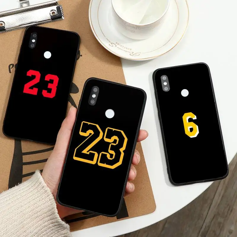 

Basketball 23 24 Lucky Number Phone Case For Xiaomi Redmi note 7 8 9 t max3 s 10 pro lite coque funda shell cover