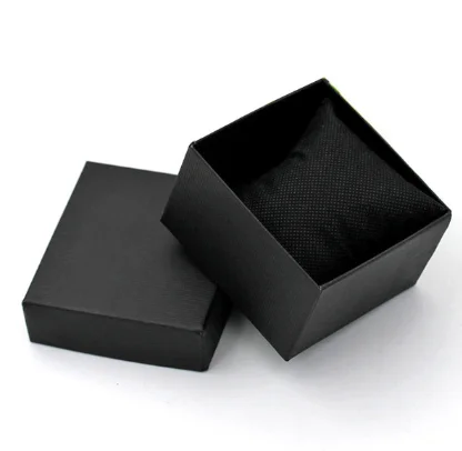 box Новинка, квадратные мужские часы, розовое золото, серебро, чехол, мужские часы, люксовый бренд, кожаный ремешок, кварцевые часы, Montre Homme - Цвет: box
