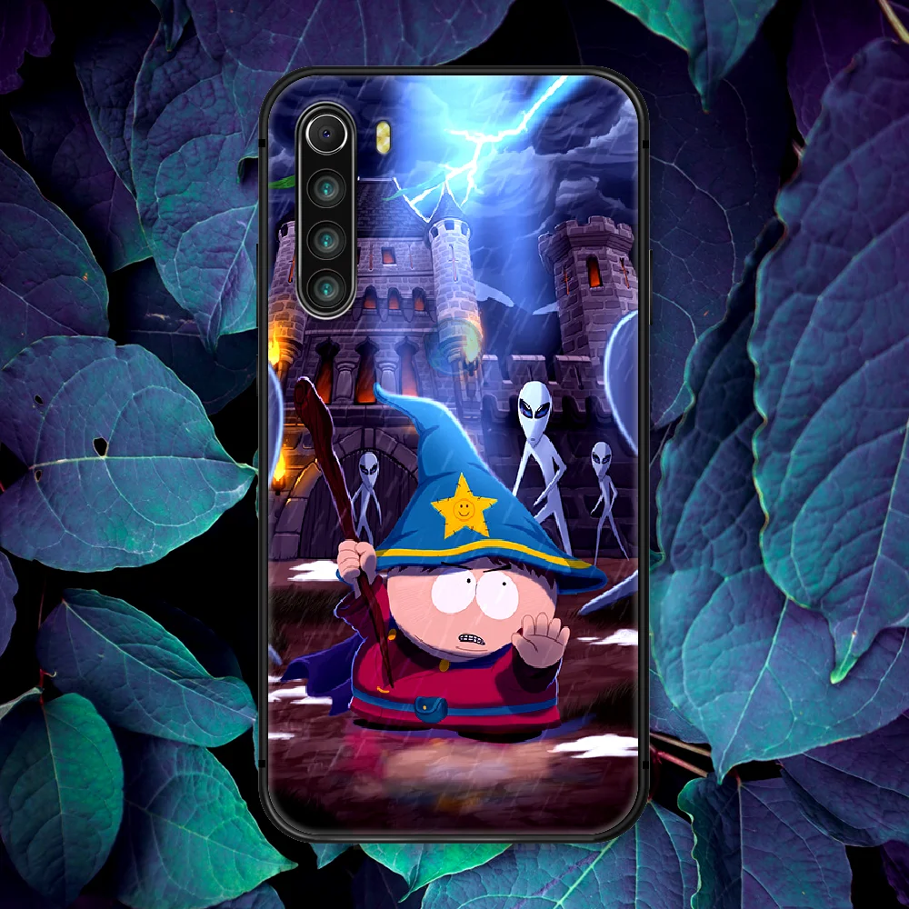 

South-Park Cute Funny Cartoon Phone Case For Xiaomi Redmi Note 7 8 8T 9 9S 4X 7 7A 9A K30 Pro Ultra black Hoesjes Trend Etui 3D