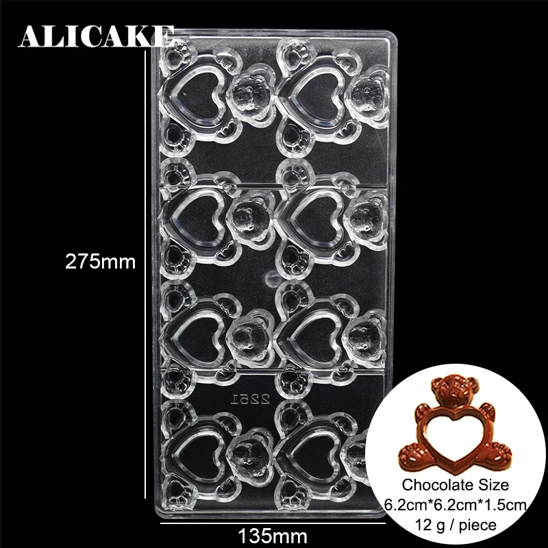 Форма для выпечки кондитерских изделий форма в виде медведя фондана пластиковый