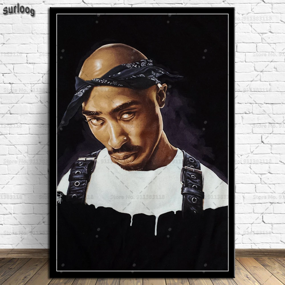 Плакаты и принты Tupac Shakur 2PAC настенные художественные картины с принтом в виде