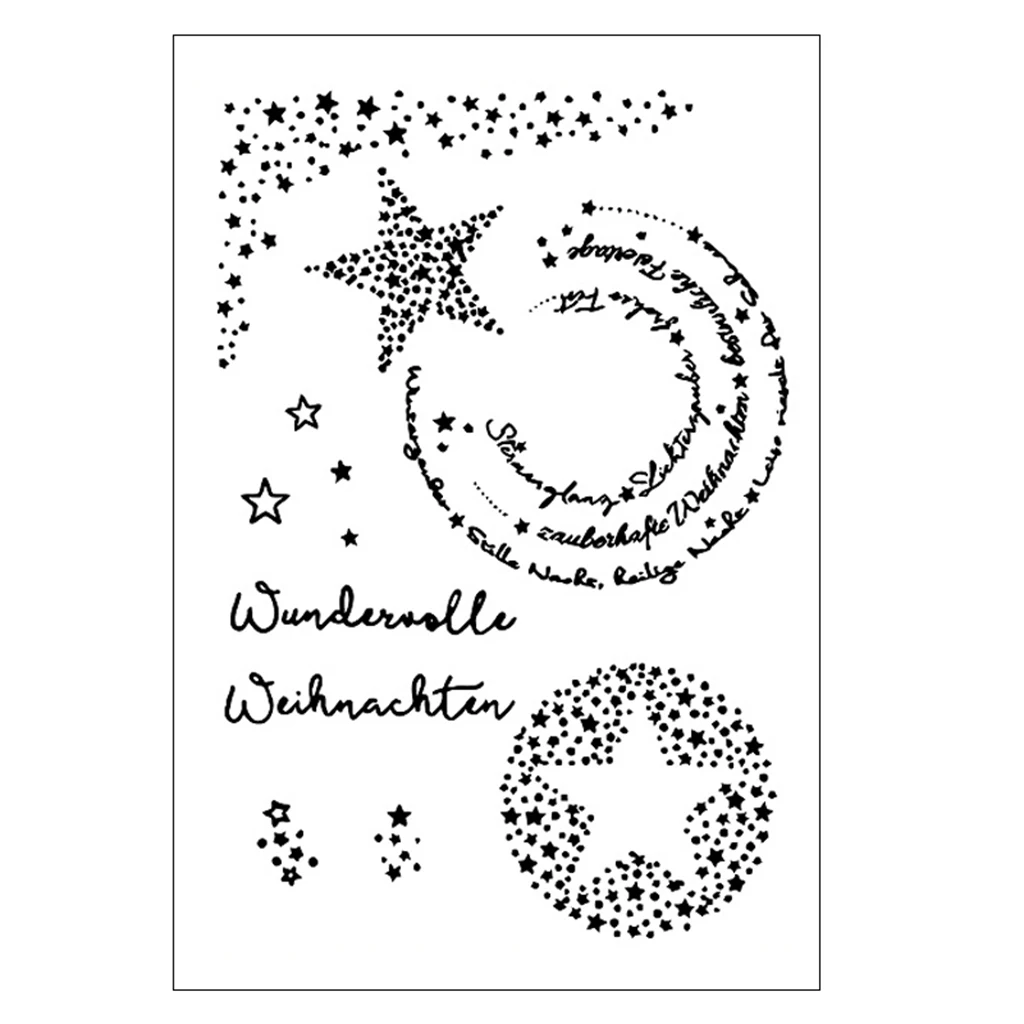 Пособия по немецкому языку Star DIY силиконовый прозрачный штамп цепляться