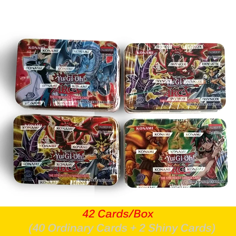 42 карты/коробка Yu Gi Oh английская версия битвы карты коробка коллекция карты детская игрушка подарок