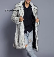 newest fashion faux fur jacket men winter thicken fur jacket fox fur coat windproof jacket fake fur male jaqueta
