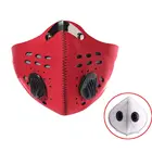 Маска для лица PM 2,5, Пыленепроницаемая дышащая сетчатая углеродная повязка на голову для мужчин и женщин, для занятий спортом на открытом воздухе