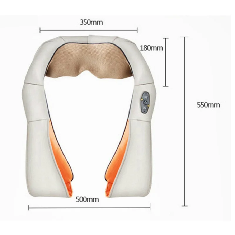 

Bisd U Shape Electrical Shiatsu Massager Shawl Roller Heat Massage Electric Pain Neck and Shoulder Multi-function Massagem