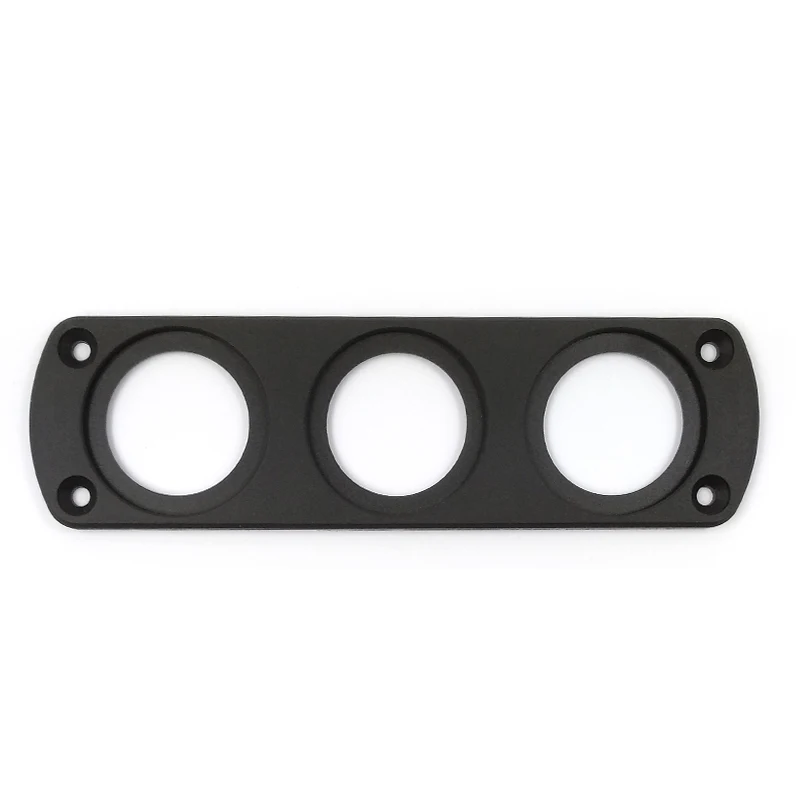 

1/2/3 Holes Car Panel USB Cigarette Lighter Voltmeter Mount Holder Outlet Plate Frame for Car Boat Marine Camper Motos Modified