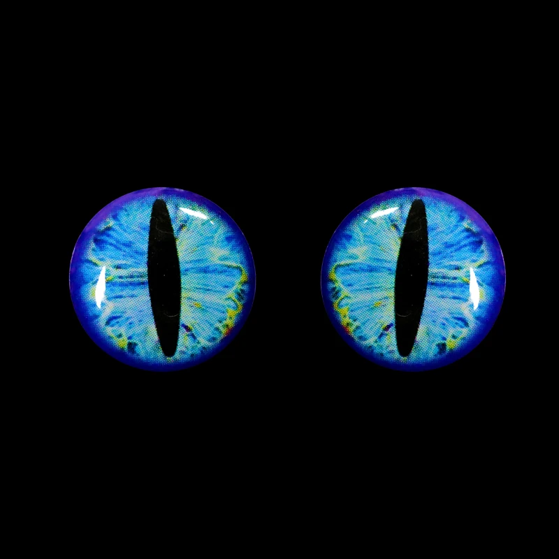 ICERIO 50PCS 3D Epoxy Fish Eyes Dragon Eye DIY Fly Tying Streamers Baitfish Crankbaits Minnow Fishing Lure Baits