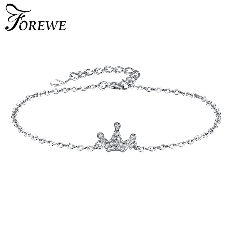 Женский браслет из серебра 925 пробы с фианитом|Гибкие и жесткие браслеты| |