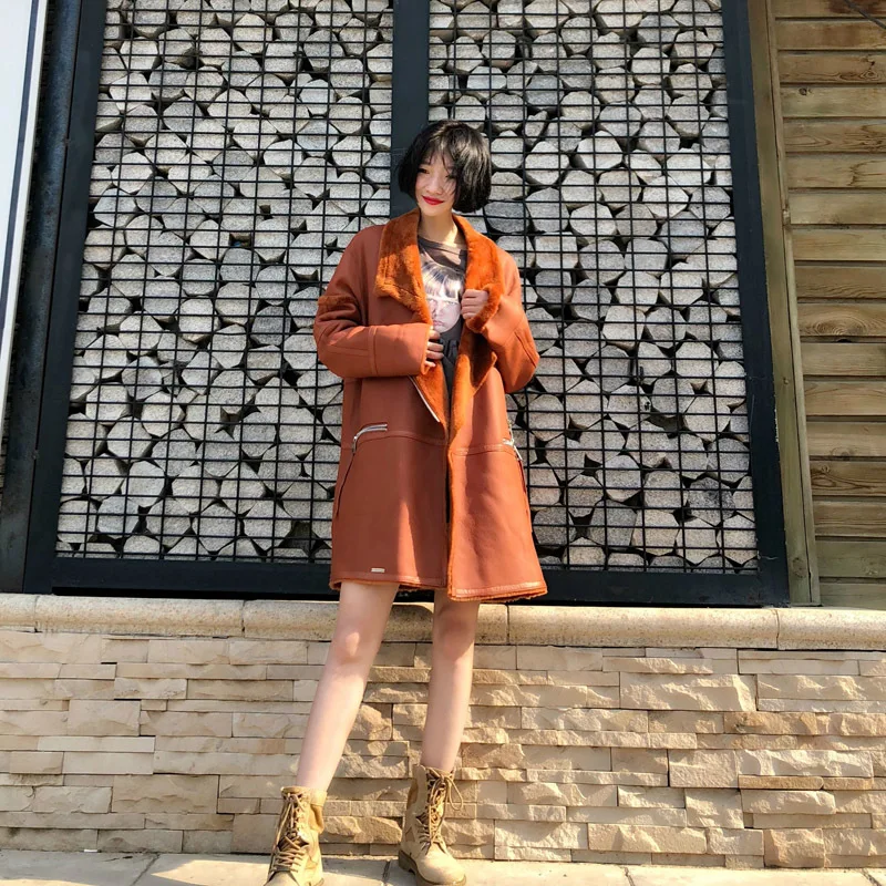 2020 зимние пальто из натуральной кожи для женщин большого размера оверсайз