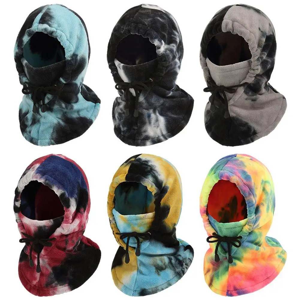 

Теплый Флисовый Шарф Tie-dye для езды на велосипеде и альпинизме