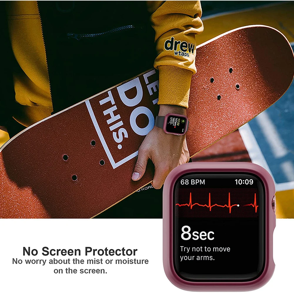 Case for Apple Watch Series 8/7 41mm 45mm Protector Case for iWatch 321 42mm 38mm Protective Cover for iWatch 6/se/5/4 40mm 44mm