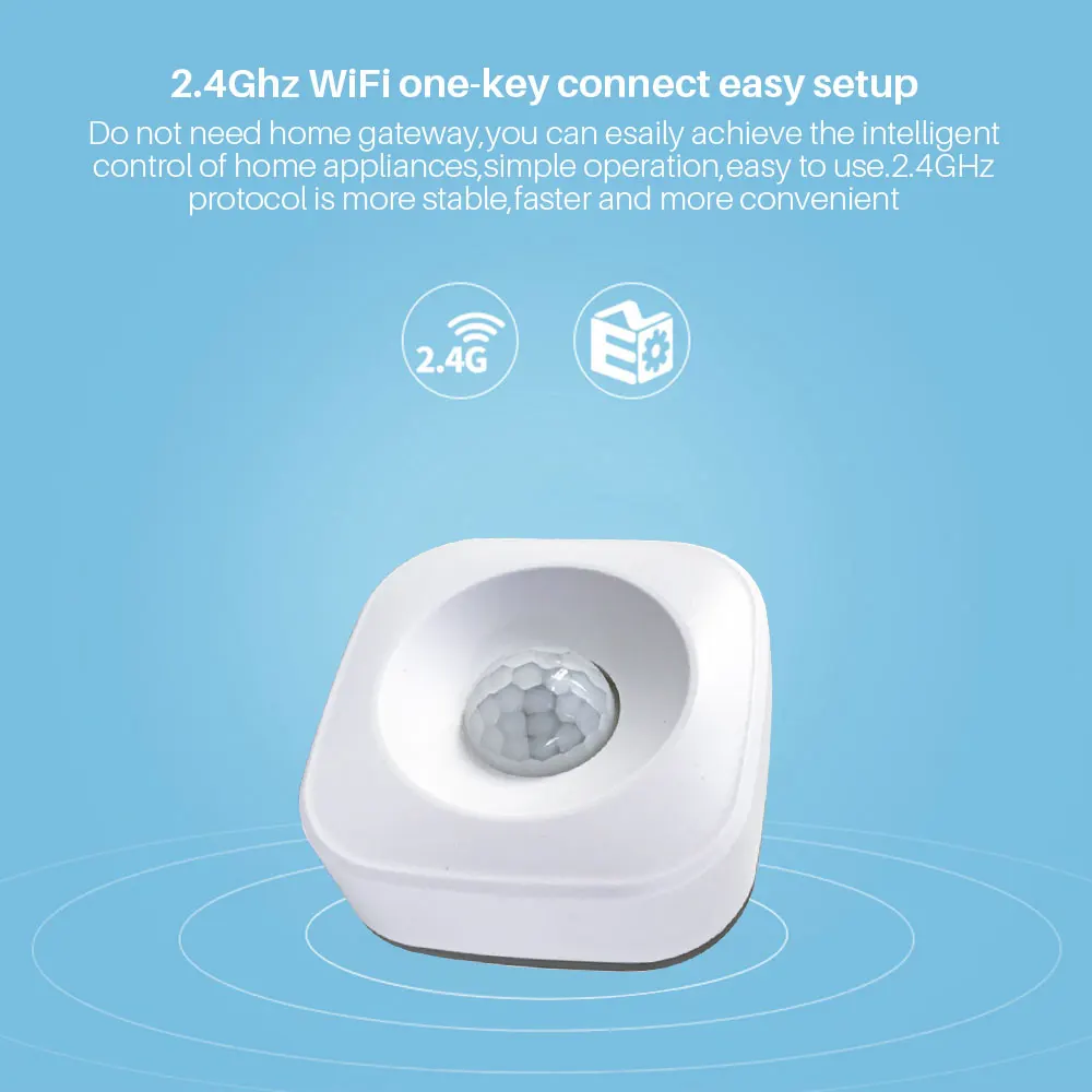Умный Wi-Fi PIR датчик движения Инфракрасный телесный датчик сигнализации приложение дистанционное управление работает с IFTTT умный дом автоматизация