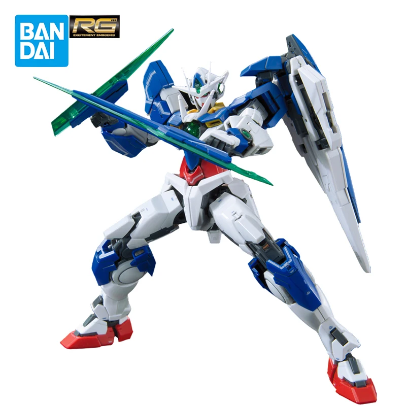 

Bandai Original Gundam RG 21 1/144 GNT-0000 QAN[T] Assembly Model Action Figure Decoration Collection Toy Adult Birthday Gift