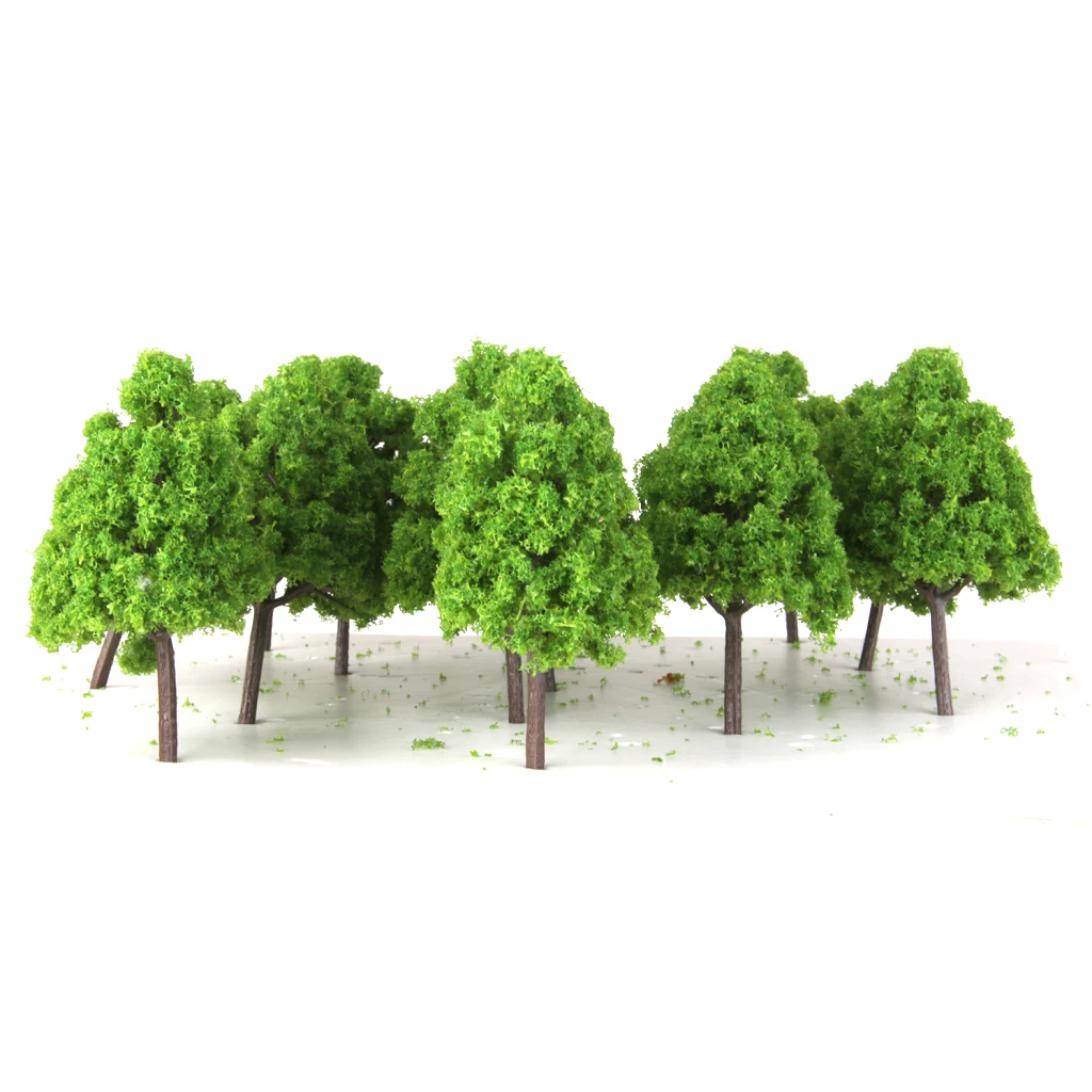 20 Light Green Model Trees N Gauge Train Layout Architectural Supplies | Игрушки и хобби