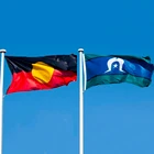 Австралийский флаг аборигена торресового пролива, флаг Islander, 3x5 футов, 150x90 см, украшение для внутренних или внешних дверей