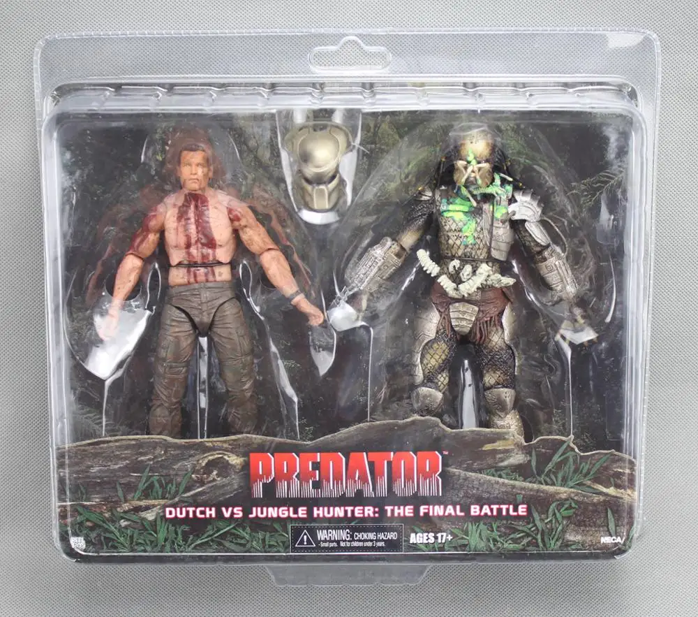 NECA Хищник голландский против джунглей Охотник финальная битва " фигурка