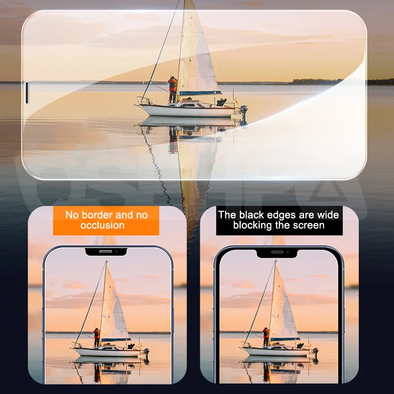 

Full Cover Tempered Glass For iPhone 11 Pro X XR XS MAX 12 Pro 12 Mini Screen Protector iPhone 6 6S 7 8 Plus 5 5S SE Glass Film