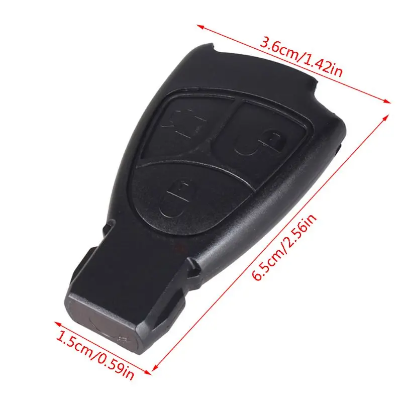

3 Buttons Replacement Remote Key Fob Case For Mercedes Benz C E ML Class Alarm Cover Car Key Shell Scratch protect Plastic