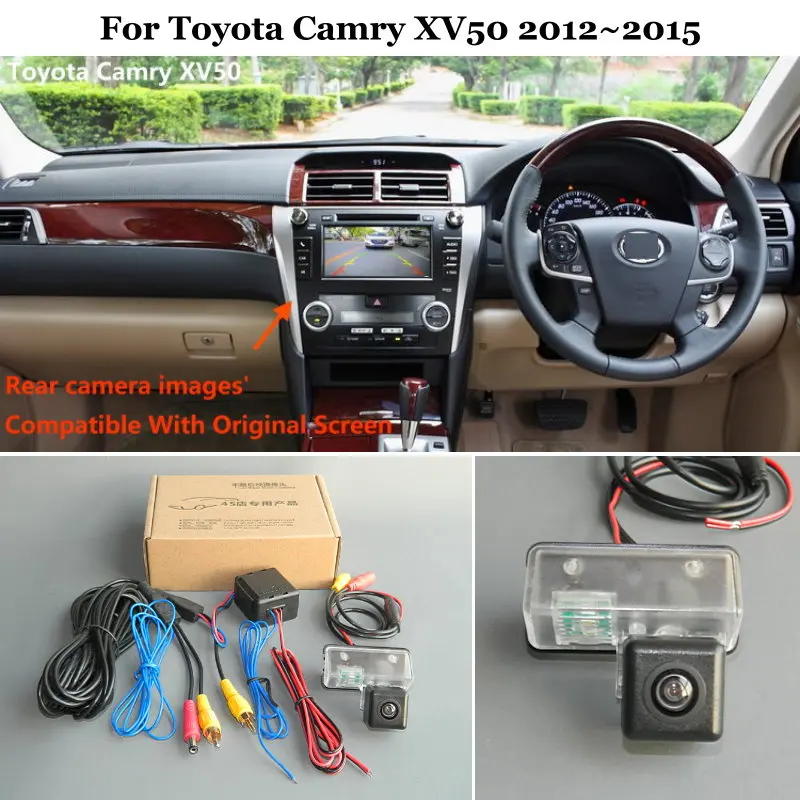 Автомобильные комплекты камер заднего вида для Toyota Camry XV50 2012 ~ 2015 HD ночное видение