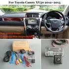 Автомобильные комплекты камер заднего вида для Toyota Camry XV50 2012  2015 - HD ночное видение RCA и оригинальный совместимый экран