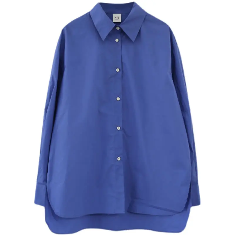 

XITAO Single Breast Blouse Fashion New Women Full Sleeve Solid Color Minority Casual Style 2021 Spring Autumn Shirt ZY4343