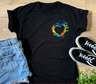 Женская футболка с карманом и сердцем, ЛГБТ, радуга, НСЗ, краска, гей, лесбиянок, подарок, Harajuku, новинка, футболка для мужчин, крутая летняя уличная одежда