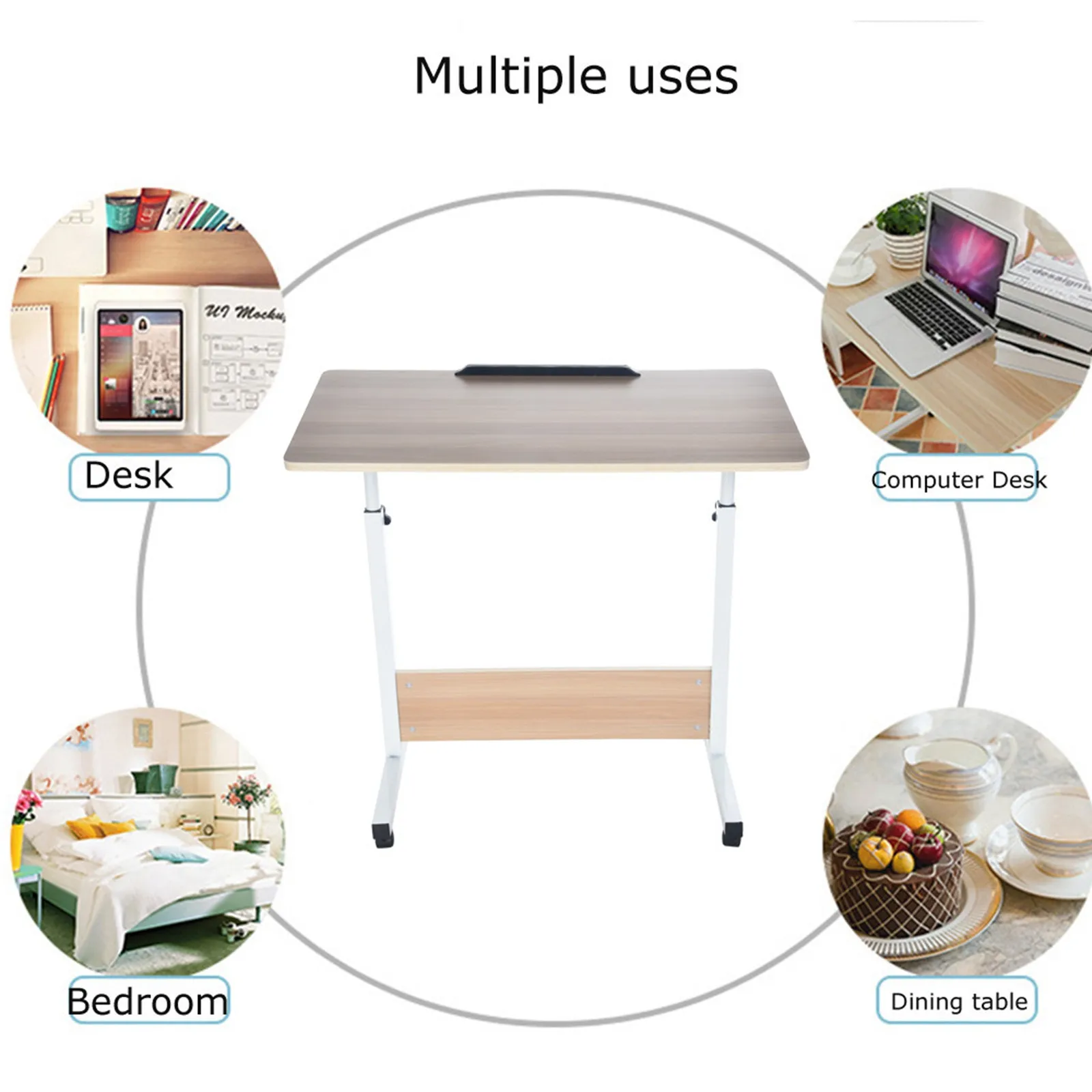 

Small Folding Computer Desk Lifting Bedside Mobile Sofa Notebook Bed Laptop Table Economic Computer Desk Home Office Laptop Desk