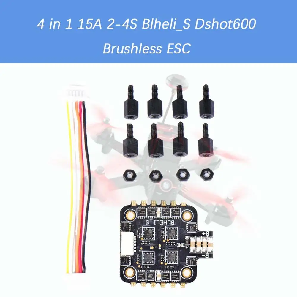 15A 2 4S Blheli_S Dshot600 бесщеточный ESC для RC моделей Мультикоптер рамка|Детали и