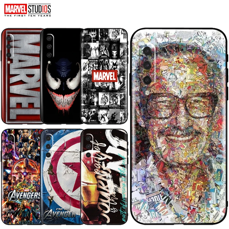 

Marvel Avengers Phone Case For Xiaomi Mi A3 Captain America IronMan SpiderMan Hulk Thor Venom Stan Lee Deadpool Back Cover funda