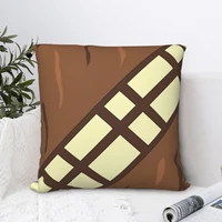 wookie belt square pillowcase cushion cover cute home decorative pillow case for sofa simple 4545cm