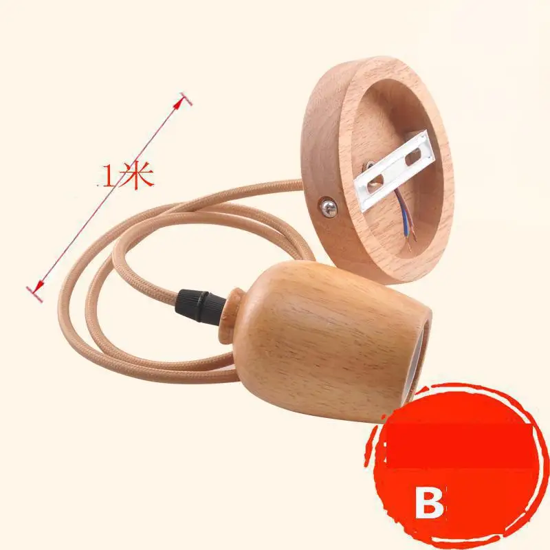 Деревянный подвесной светильник из цельного дерева современный для гостиной