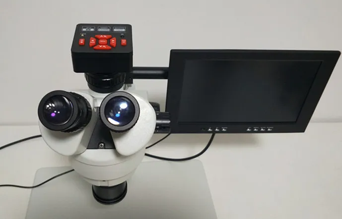 Лучший 60FPS 28MP HDMI + USB Ultra HD промышленный видеомикроскоп камера микроскоп аксессуар